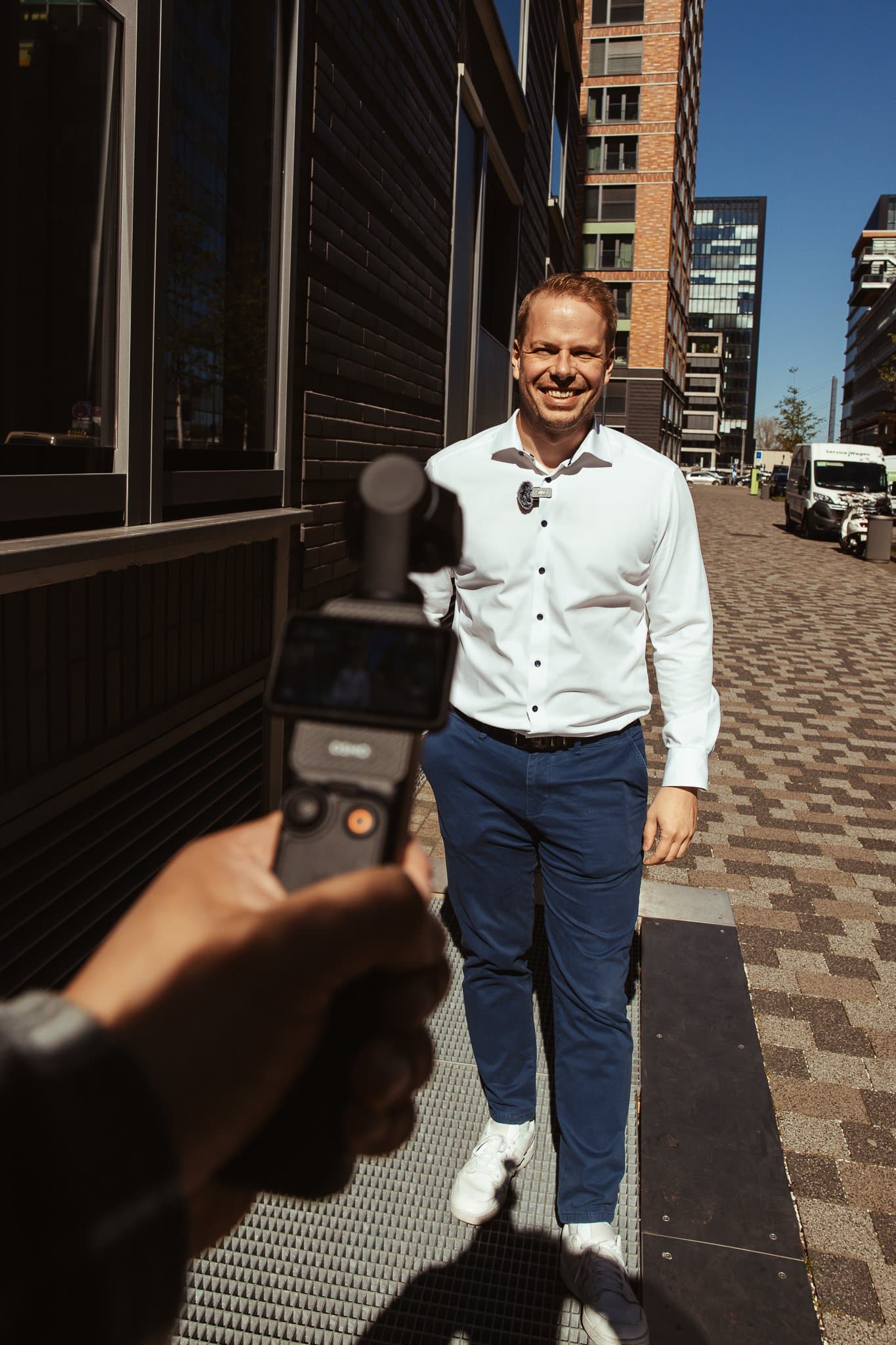 Jan Keiter bei einer Videoaufnahme