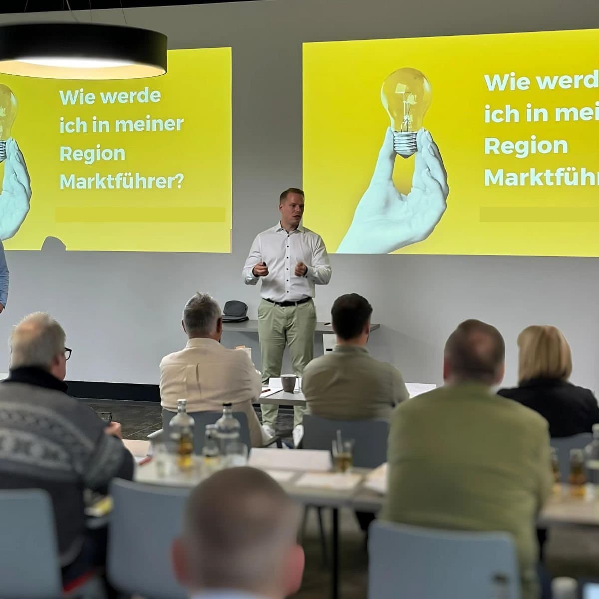 Vortrag zur Frage, wie man in seiner Region Marktführer wird
